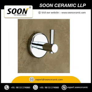 SOON Ensemble d'accessoires de salle de bain contemporains en acier inoxydable chromé à fixation murale, barre porte-serviettes 60 cm, distributeur de savon, porte-brosse à dents - Product Image 5