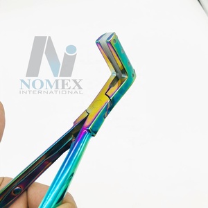 Tape in Hair Extension Plier Wholesale Stainless Steel with Silicon <b>Points</b> Multi Color Hair Extension <b>Tools</b> Private Label - Product Image 2