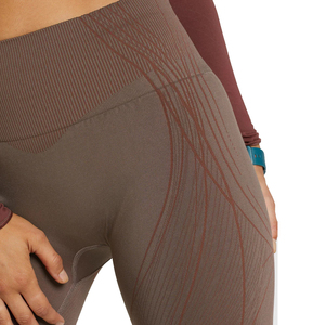 Leggings de Yoga de Cintura Alta, Sin Costuras, Transpirables, de Secado Rápido, Diseño Acanalado, Color Sólido, Elásticos en Cuatro Direcciones, Pantalones Deportivos - Product Image 6
