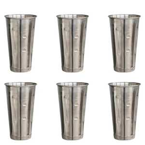 Verre à eau en acier inoxydable robuste, à large ouverture, conique, en métal, gobelet à boisson de qualité supérieure pour restaurant commercial, tasse à jus - Product Image 4