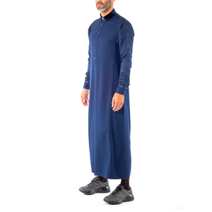 Comfortable Loose Fitted <b>Men's</b> Thobes Thawb Reinforced Stitched Professional Islamic Clothing Manufacturer Jubbah <b>Thobe</b> <b>Men</b> - Product Image 2