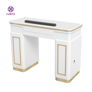 Table de Manucure Double Moderne en MDF pour Soins des Ongles, avec Séchoir à Ongles, Meuble de Salon de Beauté, Vente en Gros du Vietnam - Product Image 2