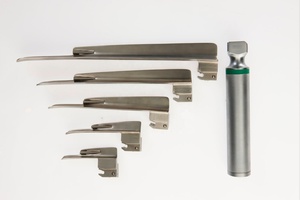 Laryngoscope à fibres optiques, kit chirurgical ORL manuel, 9 lames Mac Miller, acier inoxydable, certifié CE, prix de gros - Product Image 3