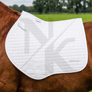 Tapis de selle carré de luxe brodé pour selles anglaises, couverture de cheval rembourrée épaisse et absorbant les chocs, qualité supérieure, OEM B2B - Product Image 4