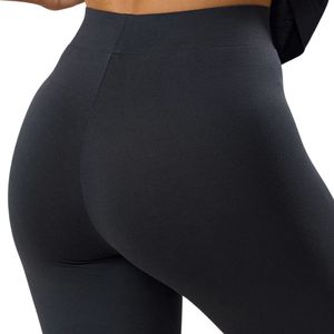 Legging noir en jersey pour femme, taille haute, extensible, doux au toucher, pour fitness, yoga, entraînement, tenue de sport, confort quotidien - Product Image 4