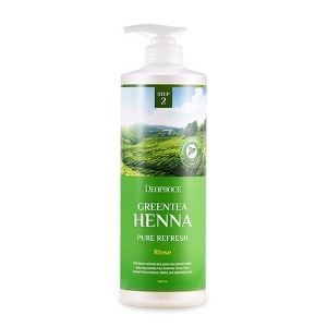Trattamento per capelli all'henné del tè verde puro rinfresco - Product Image 1