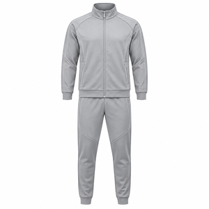 ชุดวอร์มแบบ unisex ซิปเต็มตัว คอตั้ง สีพื้น เรียบง่าย สปอร์ตแวร์ลำลอง มีกระเป๋าข้าง ผ้าโพลีเอสเตอร์น้ำหนักปานกลาง เหมาะสำหรับใส่ในฤดูใบไม้ร่วง - Product Image 4