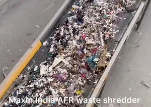 Broyeur semi-automatique de déchets en vrac pour matériaux de déchets RDF/MSW, broyeur RDF à double arbre - Product Image 5