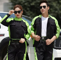 Ensemble de vêtements de travail unisexe à manches longues pour ingénieurs – Veste de mécanicien et pantalon de travail, uniforme pour les travailleurs de maintenance, construction et industrie