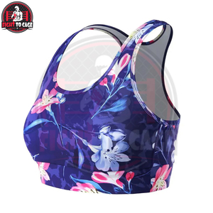Purple Customized Front Logo High Quality High Support Eco-Friendly Yoga Sports <b>Bra</b> for Women Quick Dry Breathable - Product Image 2