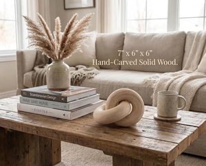 Living Room Wood Knot Decor <b>Chain</b> Link Decorations Beige - Product Image 4