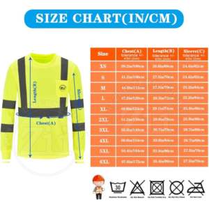 Sweat à capuche thermique en polaire réfléchissant haute visibilité ANSI Classe 1 FR, capuche amovible, LED clignotante, imperméable, logo personnalisé - Product Image 6