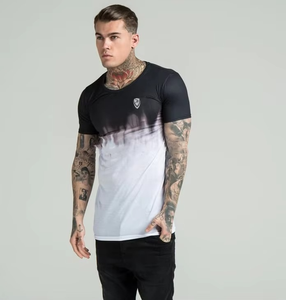 Camiseta Deportiva Personalizada de Algodón Peinado Anillado de 300 Gramos, MOQ Bajo, para Gimnasio y Deportes, para Hombre - Product Image 1