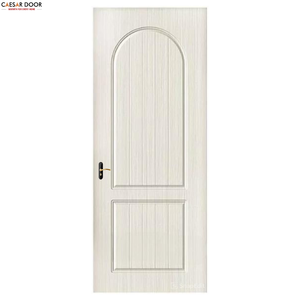 Porte d'entrée en bois massif pour villas, design moderne, finition résistante à l'eau, couleur personnalisée, en MDF - Product Image 1