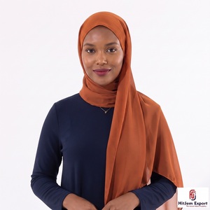 Custom Luxury Chiffon Hijab Scarf Soft <b>Silk</b> Feel <b>Head</b> <b>Wrap</b> Shawl OEM ODM Textile Manufacturer Private Label - Product Image 4