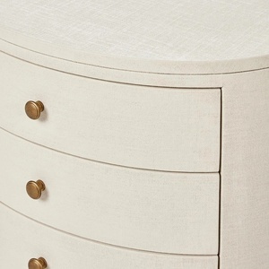 Almira Modern Nightstand Made Of Mahogany Wood High Quality With <b>White</b> Color For Indoor Use - Product Image 5