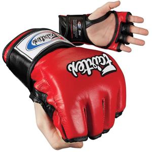 Gants Fairtex Ultimate MMA/Sanda - Doigt ouvert, cuir véritable, demi-doigts, légers, anti-humidité - Product Image 3