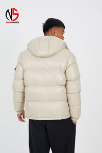 Chaqueta Acolchada con Capucha Desmontable, Resistente al Viento, Cálida para Invierno, con Bolsillos, para Hombre - Product Image 3