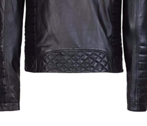 Blouson en cuir pour homme, style motard, classique, marron, effet vieilli, pour moto et course automobile, personnalisable avec le nom de l'équipe - Product Image 5