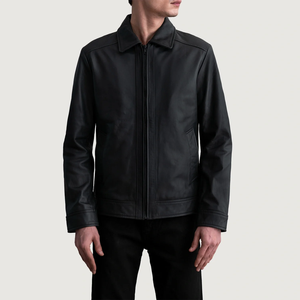 <b>Top</b> Trendy Fashionable Casual <b>Leather</b> Jacket For Men's New Arrival Winter Wear With Good Quality Material OEM Custom Service - Product Image 2