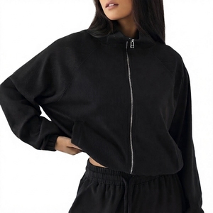 Heavyweight 400GSM Full Zip Up Women <b>Hoodie</b> 100 Percent Cotton Thick Winter Wear Plus Size Breathable Blank Hoodies - Product Image 1