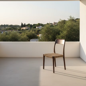 เก้าอี้รับประทานอาหารกลางแจ้งร้านอาหาร Traki ทำจากไม้สักแท้สไตล์ร่วมสมัย ผลิตด้วยมือ เป็นมิตรกับสิ่งแวดล้อม เฟอร์นิเจอร์หรูหรา คุณภาพส่งออก - Product Image 1