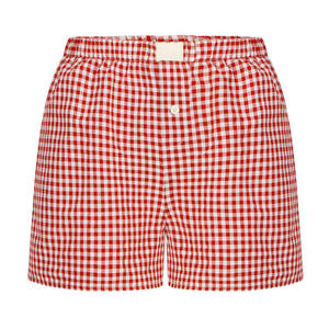 Shorts Casuales de Verano para Mujer, Cómodos, de Cintura Alta, Holgados, de Pierna Ancha, Retro, a Cuadros - Product Image 5