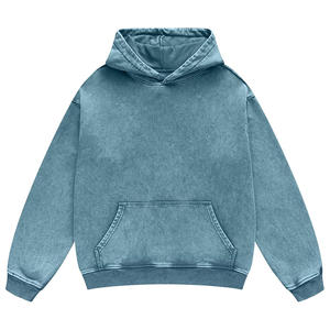 เสื้อฮู้ดดี้ผ้าฝ้ายฟลีซแบบย้อมสีเอซิด  ปรับแต่งได้  สำหรับแบรนด์ส่วนตัว - Product Image 1