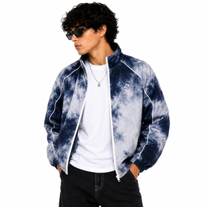 Chaquetas para Hombre, Chaqueta Deportiva con Estampado Tie Dye, Ligera, de Poliéster, Ropa Urbana, Fabricante OEM ODM - Product Image 3