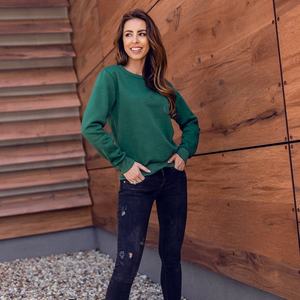 Sudadera de Mujer Green Camel 2025 con Estampado de Leopardo para Otoño, de Secado Rápido, con Parte Inferior Acanalada, Mangas Largas, Transpirable, Talla Grande - Product Image 4