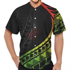เสื้อเบสบอลคอวีผู้ชาย ลายเรียบ ผ้าโพลีเอสเตอร์ระบายอากาศ แขนสั้น ใส่ได้ทุกฤดู เสื้อผ้ากีฬา โลโก้ด้านหน้า - Product Image 6