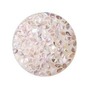 Elegant Shell Inlay <b>Drink</b> <b>Coasters</b> for Home Decor - Product Image 1