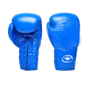 Custom Leather Boxing Gloves with UV Protection and Adjustable Wrist <b>Strap</b> for Active Training - Product Image 6