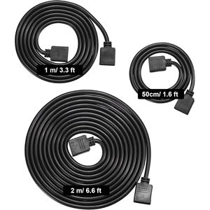 Kit di 6 Strisce LED Intelligenti con Cavo di Prolunga RGB a 4 Pin, Connettori per Strisce LED 5050 3528, Cavo a 4 Pin RGB LED, Set da 12 Pezzi - Product Image 3