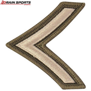 Écussons de grade uniforme brodés sur mesure couleur personnalisée, nouveau style - Product Image 2