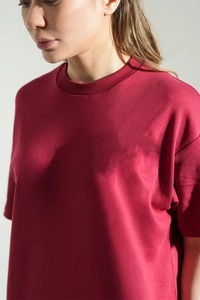 Camiseta Básica Informal Premium de Cuello Redondo y Manga Corta, Camiseta Personalizada para Mujer, Fabricante de Camisetas en Pakistán - Product Image 3