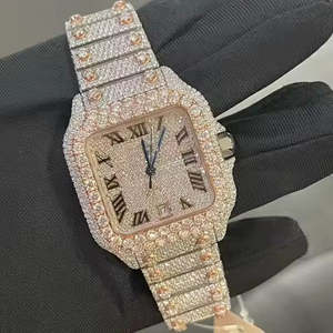 Hip Hop Luxury VVS D Colour Moissanite Designers <b>Watches</b> Automatic Mechanical Diamond <b>Watches</b> for Men <b>Iced</b> <b>Out</b> <b>Watches</b> - Product Image 1