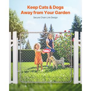 Pannello per Recinzione a Catena Regolabile 70 x 72 Pollici, Resistente alla Ruggine, Apertura per Cancello da Giardino 3 ft (L) x 4 ft (A) - Product Image 5