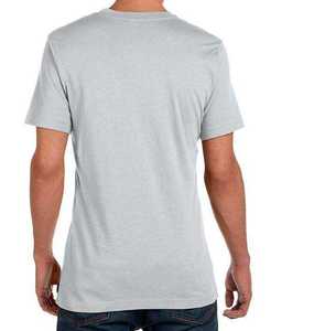 T-shirt en toile basique pour homme, style streetwear, 100% coton, doux, respirant, col rond, décontracté, été, logo personnalisé disponible - Product Image 3
