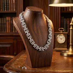 S925 Silver Rhodium Plated 10K Gold Plated Lab Grown Diamond Link Chain Hiphop Wedding <b>Statement</b> <b>Necklace</b> Luxury - Product Image 1