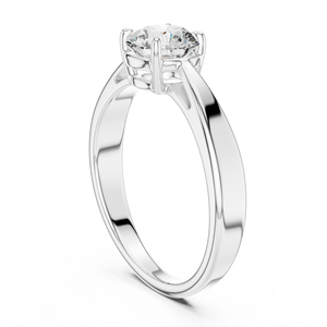 Bague en diamant cultivé en laboratoire, élégante bague de fiançailles minimaliste en diamant pour femme, cadeau intemporel pour une demande en mariage - Product Image 3