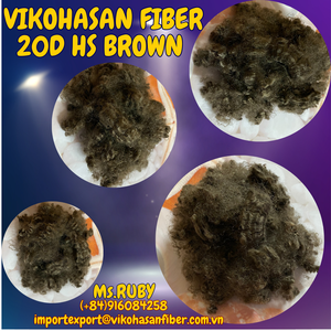 Fibra sintética siliconada hueca marrón 15D HS PSF para relleno de juguetes, almohadas, cojines, edredones, sofás, muebles y alfombras - Product Image 6