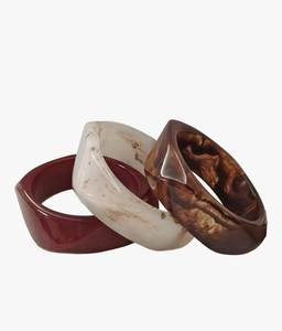 Large Acrylic Resin <b>Bangle</b> <b>Bracelet</b> Fashion Jewelry Resin <b>Bangle</b> 100% High Quality Geometric Design Epoxy Resin <b>Bangle</b> - Product Image 4