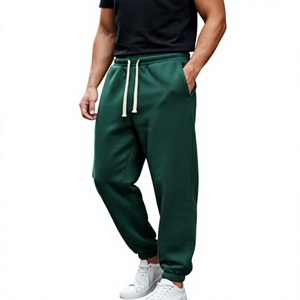 PRO ENTERPRISES Pantalon de survêtement vert pour homme, coupe droite, taille élastique avec cordon de serrage, décontracté, en coton respirant, séchage rapide, taille haute - Product Image 5
