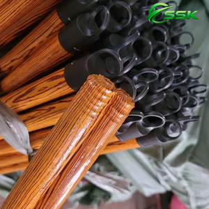 Vietnam Portable 2-in-1 PVC Coated Eucalyptus Wood Broom <b>Handle</b> <b>Mop</b> Stick Extendable Eco-Friendly Durable Toilet Glass - Product Image 2