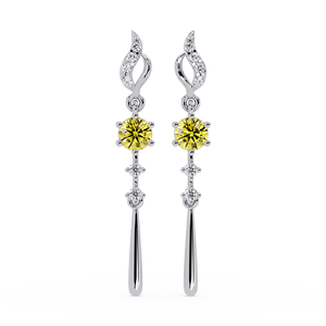 Pendientes de Plata 925 con Citrino en Forma de Gota, Joyería de Piedras Preciosas con Baño de Oro, Colección OEM ODM, Fabricante Personalizado, Marca Privada - Product Image 4