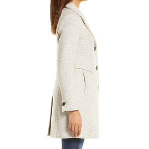 Abrigo de lana estilo Hepburn para mujer, de longitud media, holgado, grueso, cálido, elegante y a la moda, para otoño e invierno. - Product Image 2