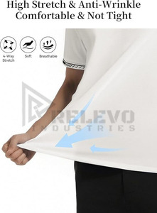 เสื้อเชิ้ตแขนสั้นผู้ชาย ผ้าแคนวาสเนื้อผ้าฝ้าย 100% น้ำหนักปานกลาง สวมใส่สบาย แห้งเร็ว ระบายอากาศได้ดี - Product Image 2