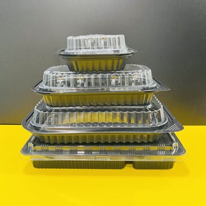 Free samples Eco-friendly Factory Disposable <b>Plastic</b> Food Container with Lid Black Color Take Away lunch <b>box</b> Made in Vietnam - Product Image 6