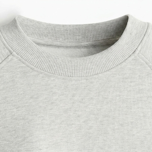 เสื้อสเวตเชิ้ตคอกลมโอเวอร์ไซส์สำหรับผู้ชาย ผ้าถักสีพื้น ผ้าฝ้าย ใส่สบายๆ สำหรับฤดูใบไม้ร่วง - Product Image 5
